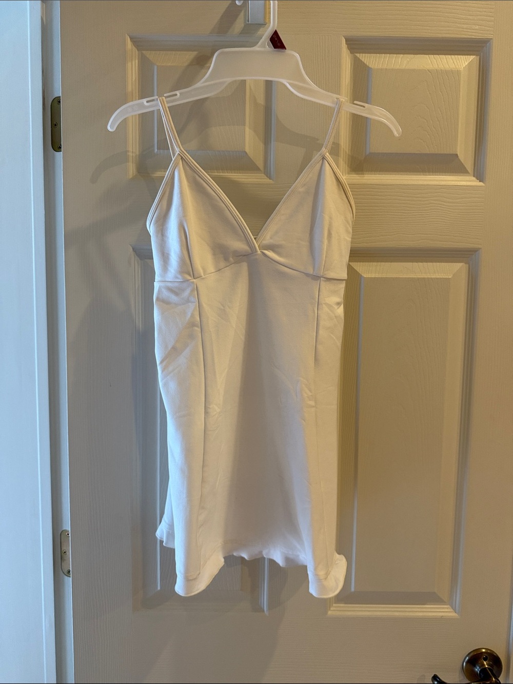 White dri fit Dress - Spaghetti Strap